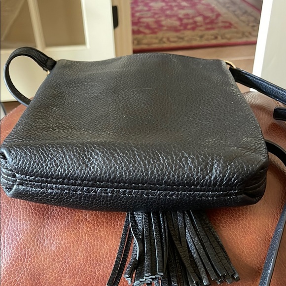 Michael Kors Black and Gold Crossbody Bag with Tassels - Picture 3 of 6